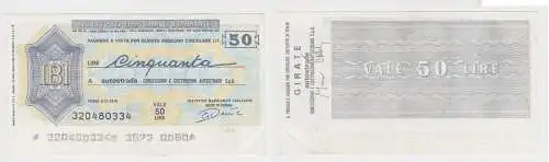 50 Lire Banknote Italien Italia Istituto Bancario Italiano 9.11.1976 (151903)