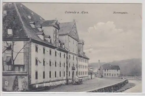 17081 Ak Osterode am Harz - Partie am Kornmagazin 1914