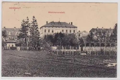 95592 Ak Herrnhut Mädchenanstalt 1912