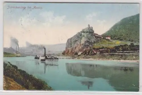 71138 Ak Schreckenstein bei Aussig an der Elbe 1909