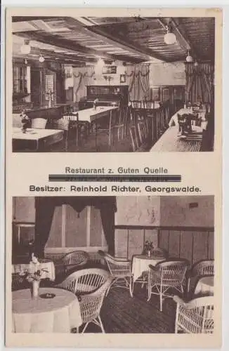 99098 AK Georgswalde Jiříkov - Restaurant zur Guten Quelle, Bes. R. Richter 1939