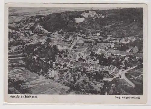 97576 Ak Mansfeld (Südharz) - Original Fliegeraufnahme 