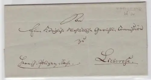 98328 seltener Brief mit WZ Vorphilatelie von Friedland nach Lieberose um 1859