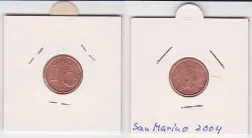 1 Cent Münze San Marino 2004 Festungsturm Montale (125538)