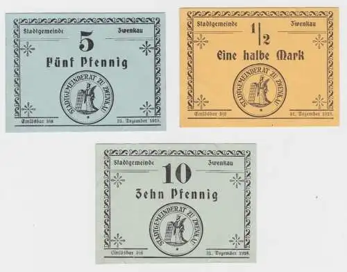 5 - 50 Pfennig Banknote Notgeld Stadt Zwenkau o.D. - 31. Dezember 1918 (136225)