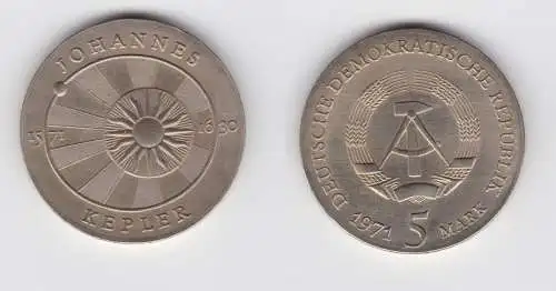 DDR Gedenk Münze 5 Mark Johannes Kepler 1971 Stempelglanz (136453)
