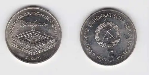 DDR Gedenk Münze 5 Mark Berlin Zeughaus 1990 Stempelglanz (136533)