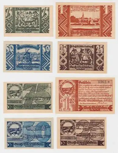 25 Pfennig - 1 Mark Banknote Notgeld Gemeinde Groß-Wirschleben 1.9.1921 (137544)