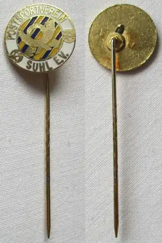 seltene emaillierte Anstecknadel Postsportverein Suhl E.V. (140012)