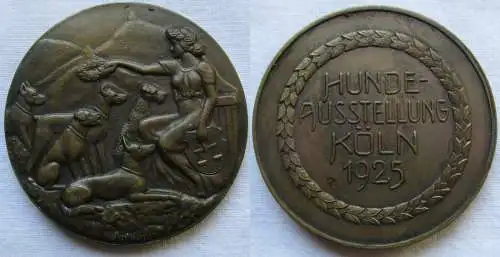 seltene Bronze Medaille Hundeausstellung Köln 1925 (132295)