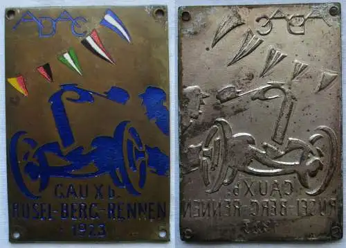 Bronze Plakette ADAC Gau Xb Rusel-Berg-Rennen 1923 (148050)