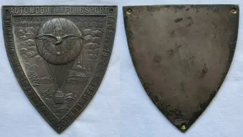 Bronze Plakette Ballonverfolgung Automobil und Flugsporttage Lemgo 1930 (141371)