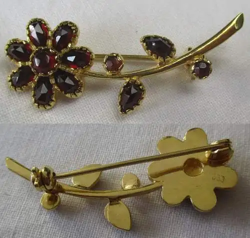 elegante 333er Gold Damen Brosche in Form einer Blume (110366)