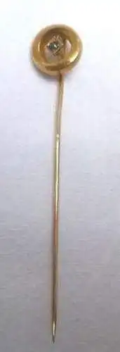 fantastische 12 Karat Gold Anstecknadel mit blauem Topas (BN9218)