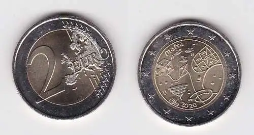 2 Euro Münze Malta Spiele Serie "Von Kindern mit Solidarität" 2020 (163188)