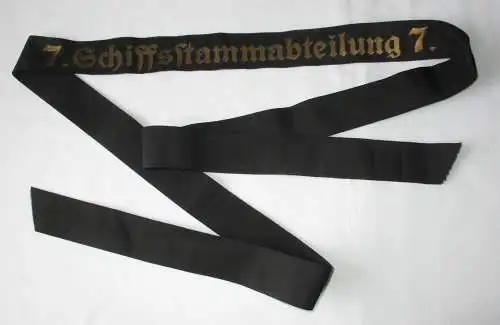 Kaiserliche Marine Mützenband "7. Schiffsstammabteilung 7." (113731)