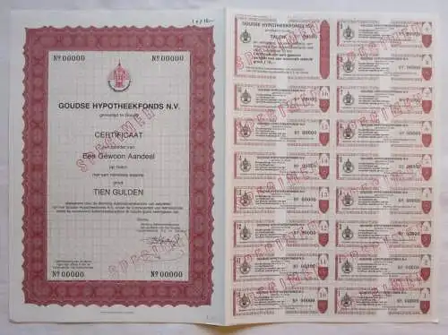 10 Gulden Aktie Goudse Hypotheekfonds N.V. Gouda (139705)