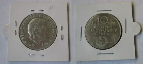 DDR Gedenk Münze 10 Mark Georg Wilhelm Friedrich Hegel Silber Stgl. (144613)