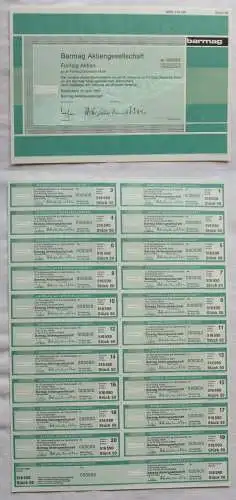 50 Stück x 50 DM Aktie Barmag AG Remscheid Juni 1991 (124820)