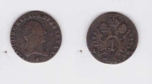 1 Kreuzer Kupfer Münze RDR Habsburg Österreich Franz II. 1800 (126826)