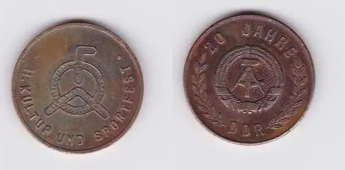 DDR Medaille 20 Jahre Kultur- und Sportfest 1969 (121286)