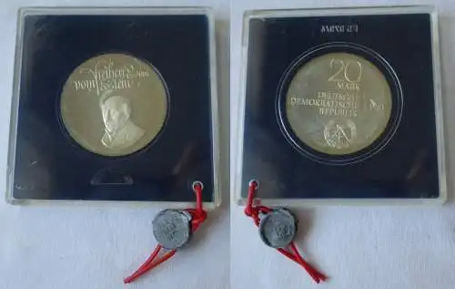 DDR Gedenk Münze 20 Mark Freiherr vom Stein 1981 PP verplombt (151656)