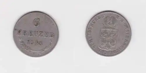 6 Kreuzer Kupfer Münze Österreich 1848 A (126985)