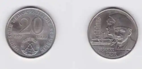 DDR Gedenk Münze 20 Mark 30. Jahrestag der DDR 1979 (127031)