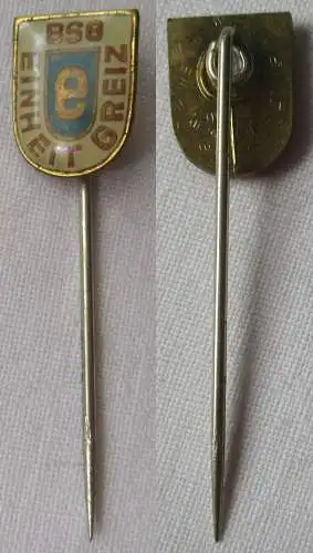 DDR Anstecknadel Mitgliedsabzeichen BSG Einheit Greiz (145796)