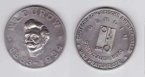 DDR Medaille Berlin Prenzlauer Berg W.L.Durow 1863-1934 (115699)