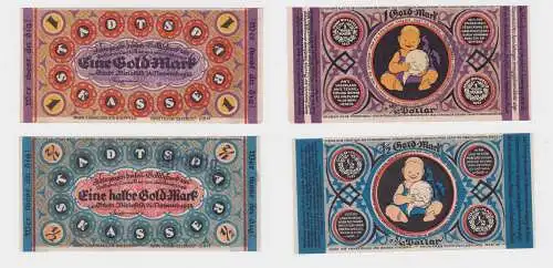 1/2 und 1 Goldmark Banknote Stadt Bielefeld 24.11.1922 (127224)