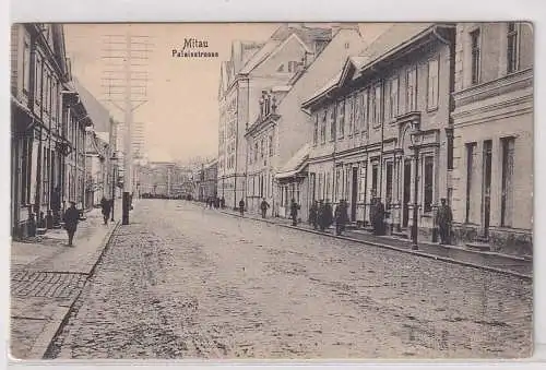 908211 Ak Mitau Jelgava Lettland Palaisstraße um 1916
