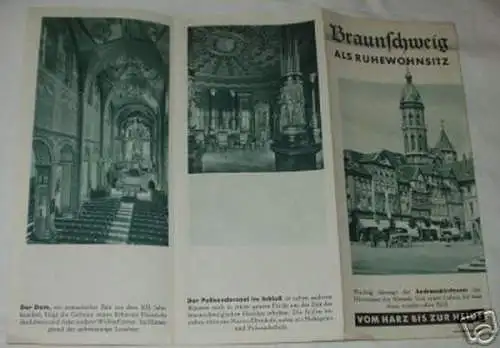 Reiseprospekt Braunschweig um 1930