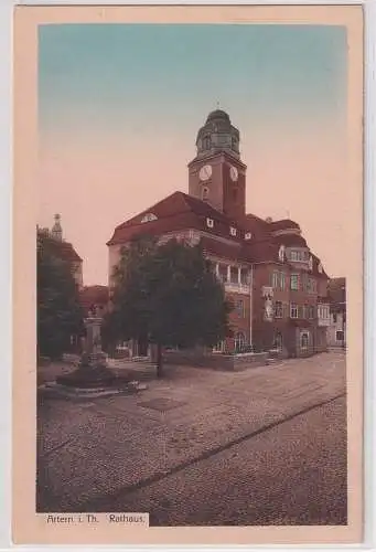 14657 Ak Artern i.Th. Rathaus um 1920