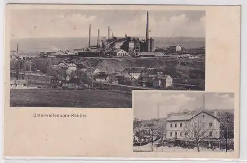 49925 Ak Unterwellenborn-Röblitz Industrie-Gelände 1917