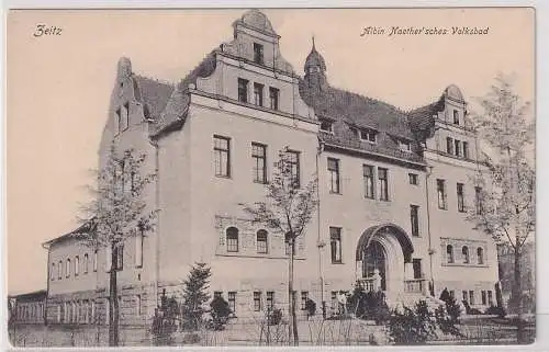 74339 Ak Zeitz Albin Naether´sches Volksbad um 1920