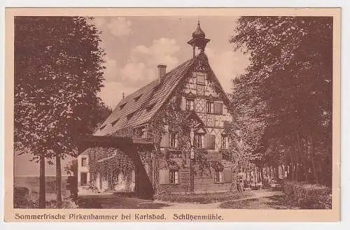907437 Ak Sommerfrische Pirkenhammer bei Karlsbad - Schützenmühle um 1915