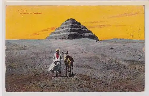 86652 Ak Cairo Kairo Ägypten Pyramiden von Sakkarah 1913