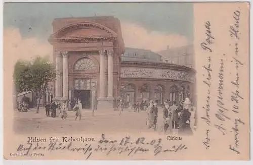 66830 Ak Hilsen fra København Kopenhagen Dänemark Cirkus 1903
