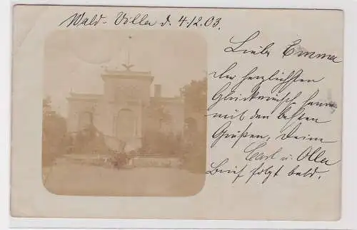 32349 Foto Ak Zehlendorf Wald Villa 1903