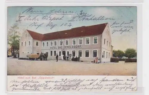906821 Feldpost Ak Hotel zum Bad Oppelsdorf Kurort Opolno Zdrój 1915