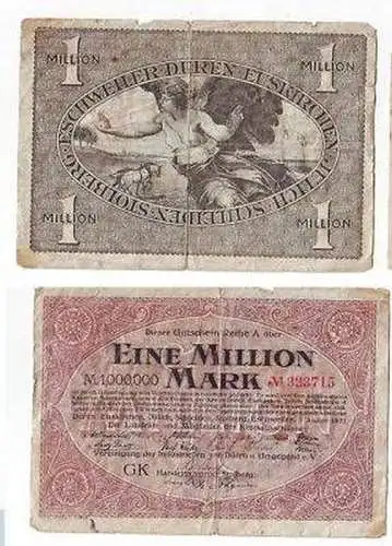 Banknote Inflation 1 Million Mark Stolberg 1923