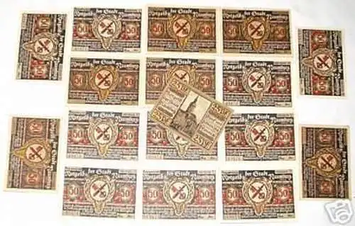 17 Banknoten Notgeld der Stadt Naumburg 1921