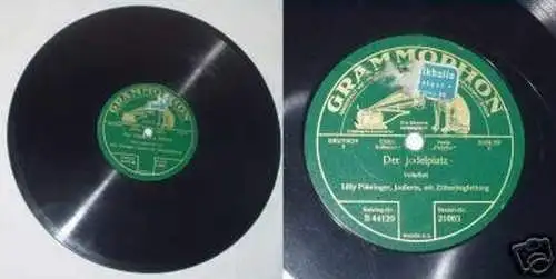 Schellack Platte Grammophon Jodlerin L. Pühringer (G)