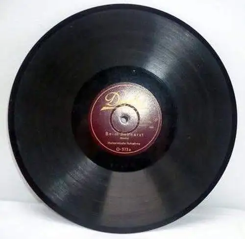 alte Schellackplatte Humor "Auf dem Bahnhof" u.a. (h)