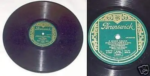 Schellack Platte Brunswick "A Siren Dream" um 1930