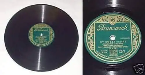 Schellack Platte Brunswick "My Sweetheart" um 1930