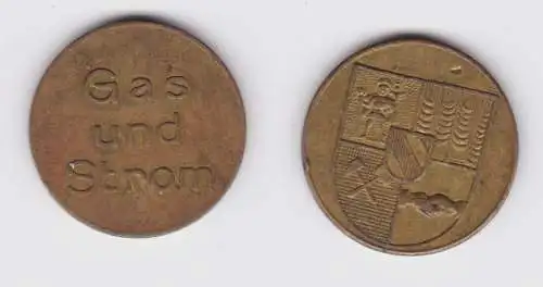 seltene städtische Gas- und Strommarke Hohenstein Ernstthal (133945)