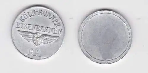 Aluminium Wertmarke Köln Bonner Eisenbahnen mit Flügelrad (136400)