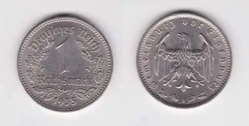 1 Mark Nickel Münze 3. Reich 1935 A, Jäger 354 f.vz (156913)